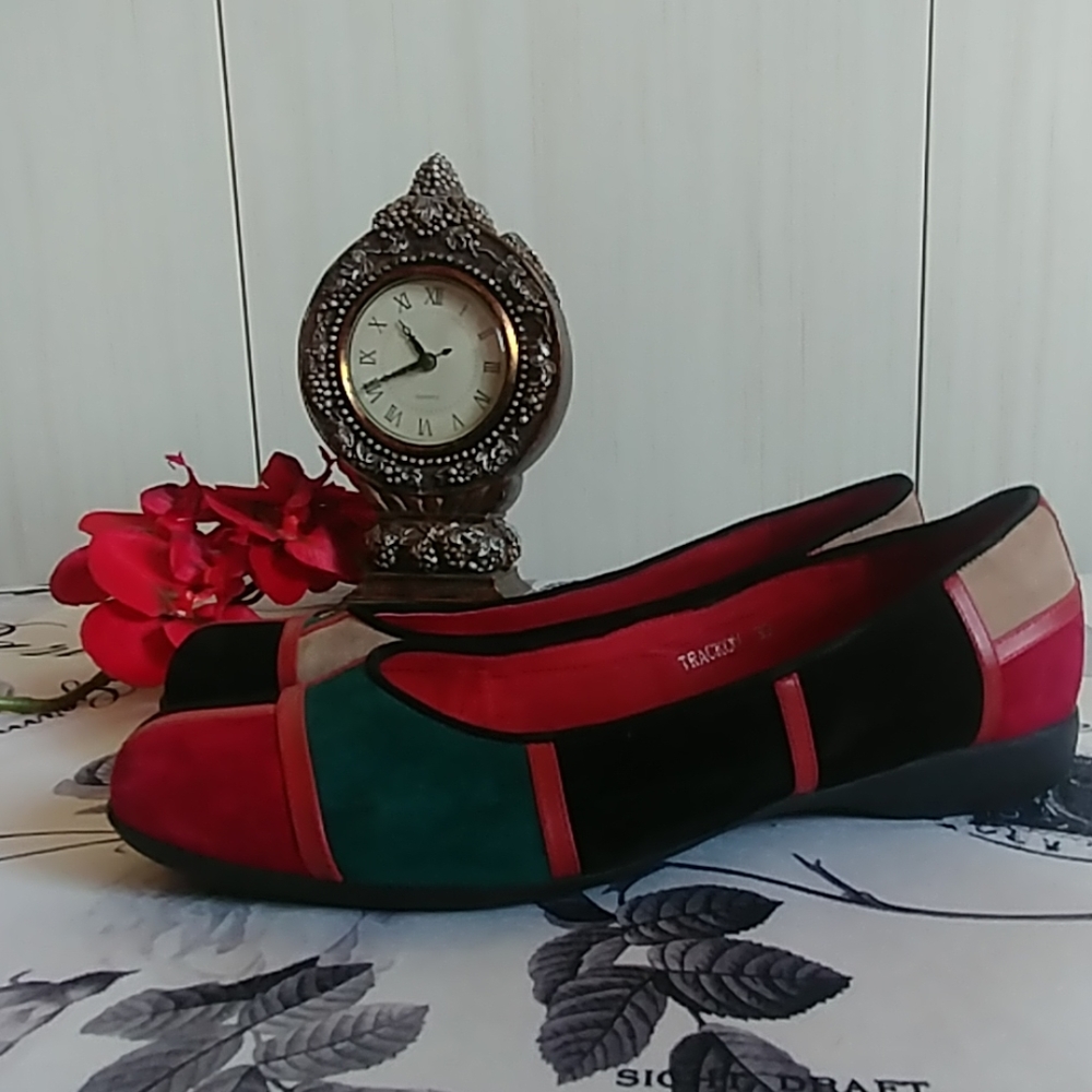 Multi leather / suede ballerina Django & Juliette